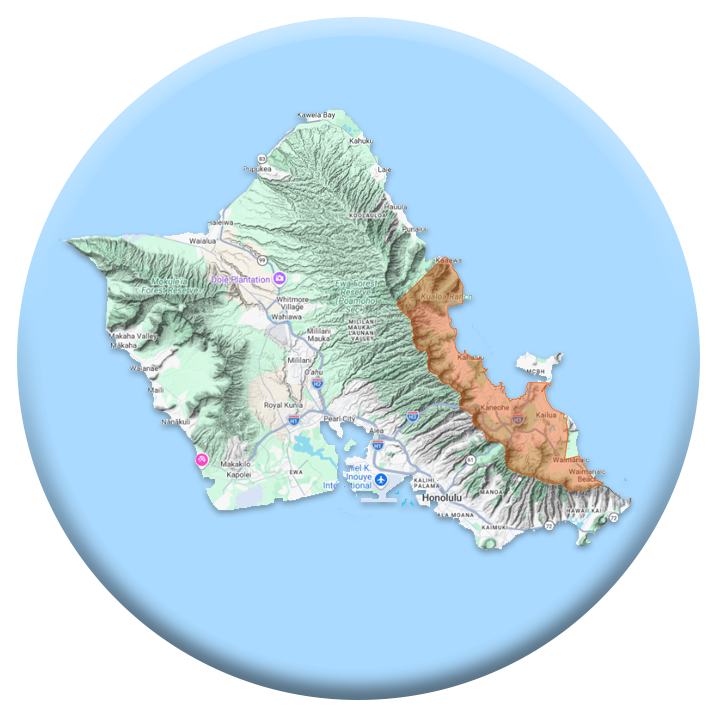 Dale Mobile Veterinary Clinic provides service to Waimanalo, Kailua, Kaneohe, Ahuimanu, Kahaluu, Waikane, Kaaawa, Punaluu, Hauula, Laie, Kahuku.